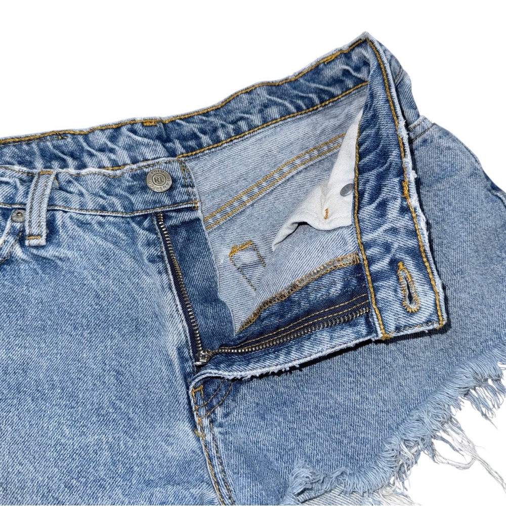 VTG Polo Ralph Lauren Distressed Denim Cutoff Shorts Sz 28 Frayed Boho Festival - Picture 6 of 7